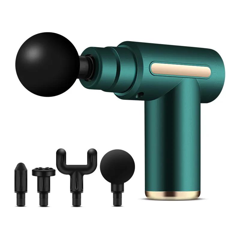 Multifunctional Massage Gun - Home Portable USB Rechargeable Adjustable Relaxing Massager, 6-Speed, 4 Replaceable Heads, Ultra-Quiet Brushless Motor, ABS Plastic, for Muscle Relief, Self Care Gadgets, Gift for Him/Boyfriend (Birthday/Cool Option)